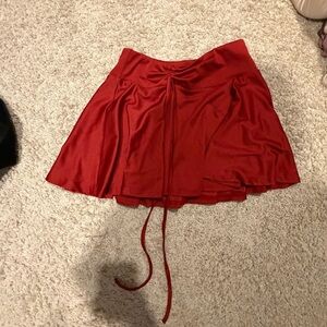 Elegant Red Women's Skirt